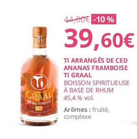 ti arrangés de ced ananas framboise ti graal