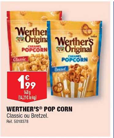 werther's pop corn