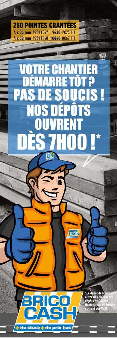 250 pointes crantées