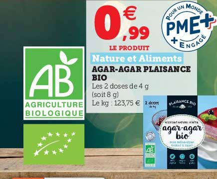 agar-agar plaisance bio nature et aliments