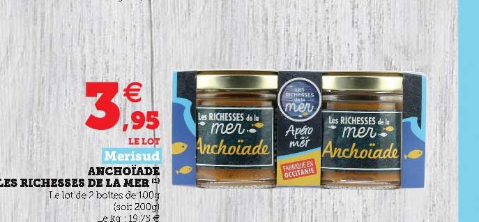 anchoïade les richesses de la mer merisud