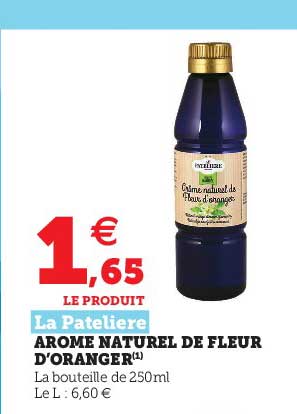 arôme naturel de fleur d'oranger la patelière
