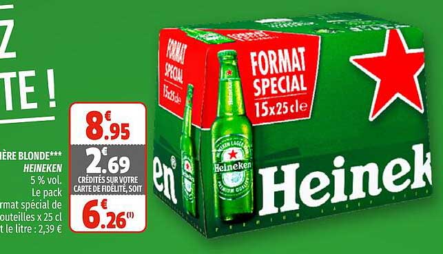 Bière Blonde Heineken