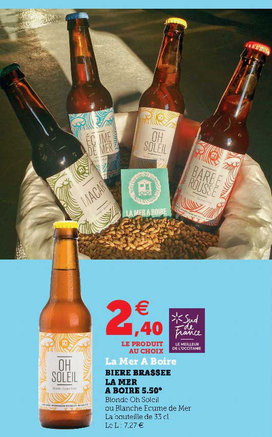 bière brassée la mer à boire 5.50°