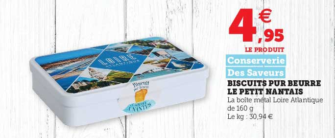 biscuits pur beurre le petit nantais conserverie des saveurs