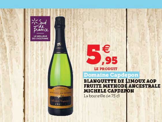 blanquettes de limoux aop fruité méthode ancestrale michele capdepon