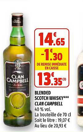 blended scotch whiksy clan campbell