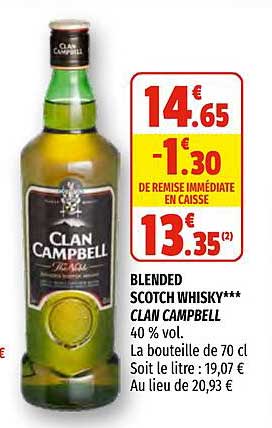 blended scotch whisky clan campbell