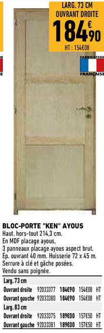 bloc-porte "ken" ayous