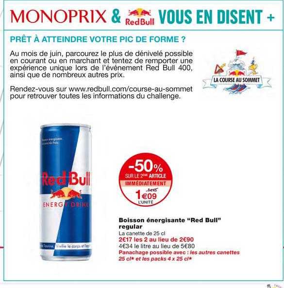 Boisson énergisante "red Bull" Regular