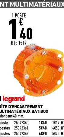 boîte d'encastrement ultimatériaux batibox