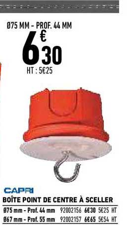 Boîte Point De Centre à Sceller Capri