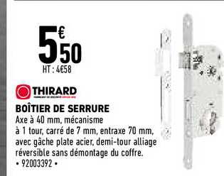 boîtier de serrure thirard