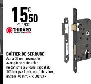 boîtier de serrure thirard