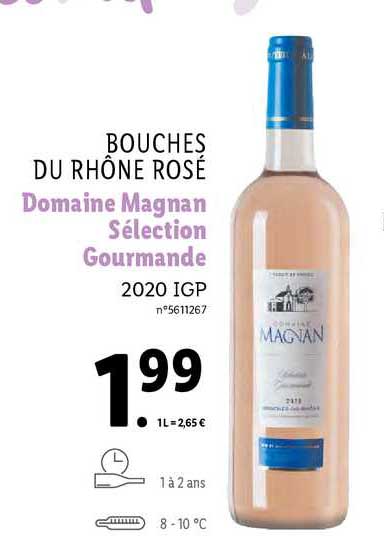 bouches du rhône rosé domaine magnan sélection gourmande 2020 igp