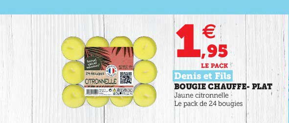 bougie chauffe-plat denis et fils