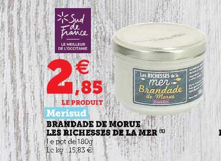brandade de morue les richesses de la mer merisud