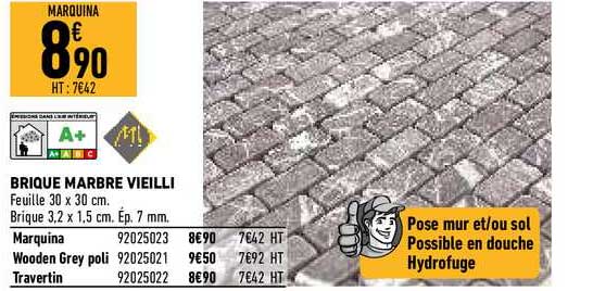 brique marbre vieilli