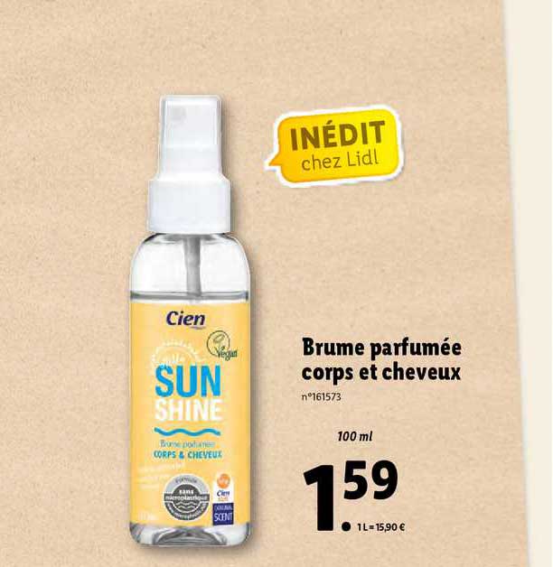 brume parfumée corps et cheveux cien