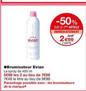 Brumisateur Evian