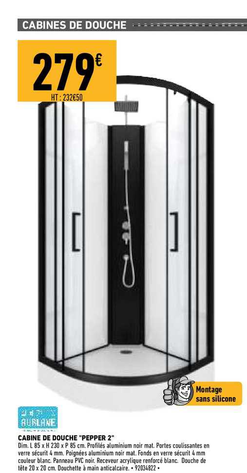 cabine de douche "pepper 2"