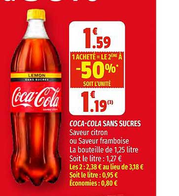 coca-cola sans sucres