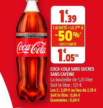 coca-cola sans sucres sans caféine