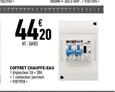 coffret chauffe-eau