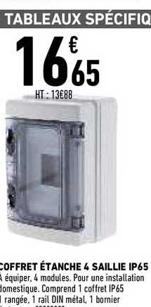 coffret étanche 4 saillie ip 65