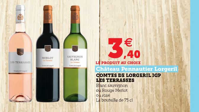 comtes de lorgeril igp les terrasses château pennautier lorgeril