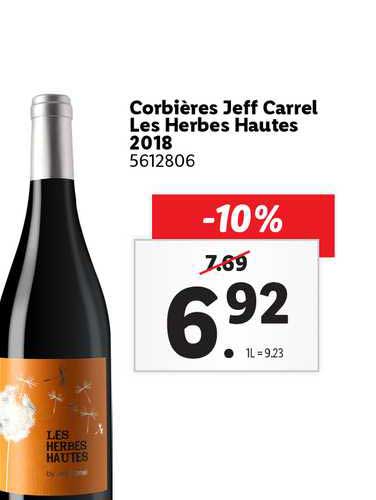 corbières jeff carrel les herbes hautes 2018