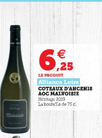 coteaux d'ancenis aoc malvoisie alliance loire