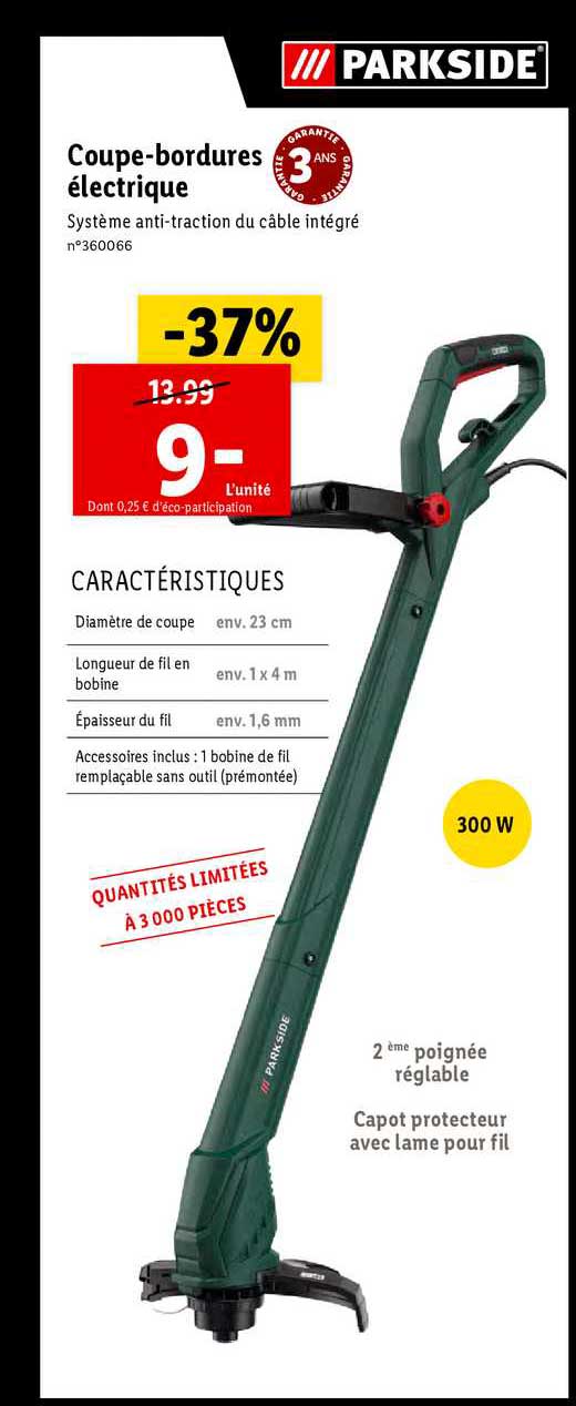 coupe-bordures électrique parkside