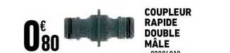 coupleur rapide double mâle