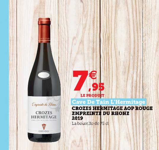 crozes hermitage aop rouge empreinte du rhône 2019