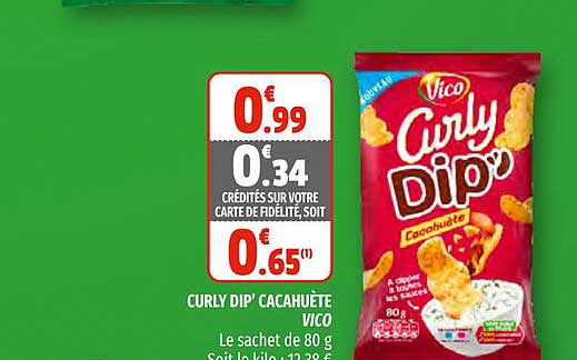 Curly Dip' Cacahuète Vico