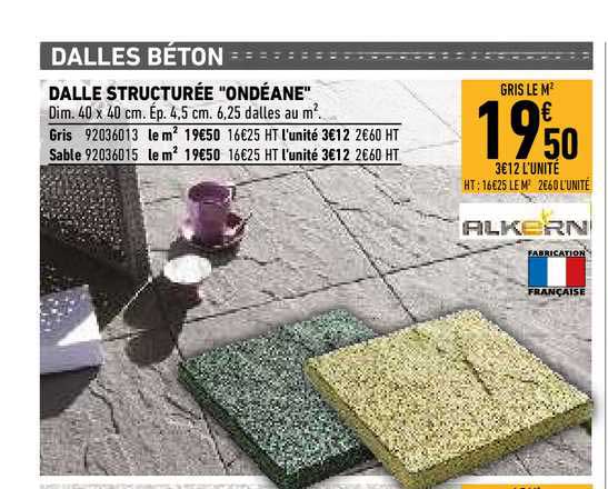 dalle structurée "ondéane"