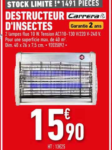 destructeur d'insectes carrera