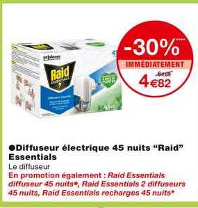 diffuser électrique 45 nuits raid essentials