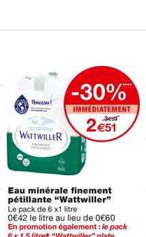 eau minérale finement pétillante "wattwiller"