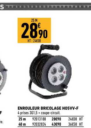 enrouleur bricolage h05vv-f