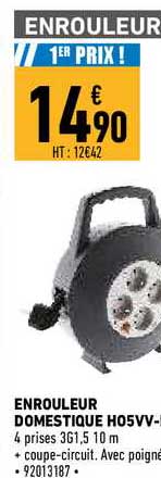 enrouleur domestique ho5vv-f