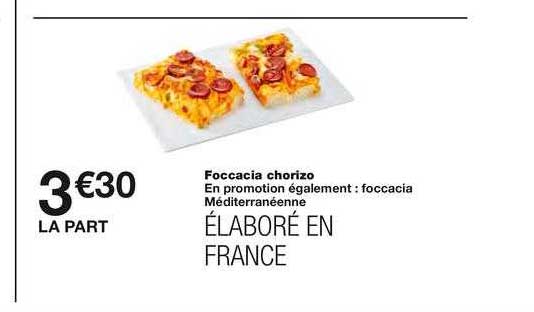 foccacia chorizo