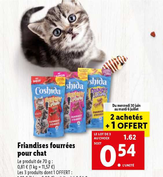 Friandises Fourrées Pour Chat