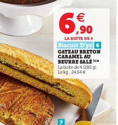 gâteau breton caramel au beurre salé biscuit d'ys