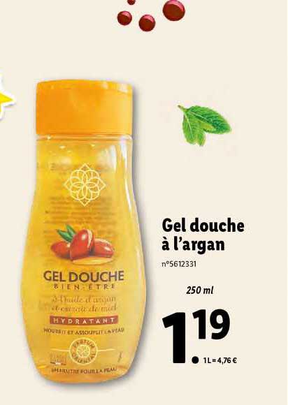 Gel Douche à L'argan