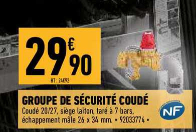 groupe de sécurité coudé