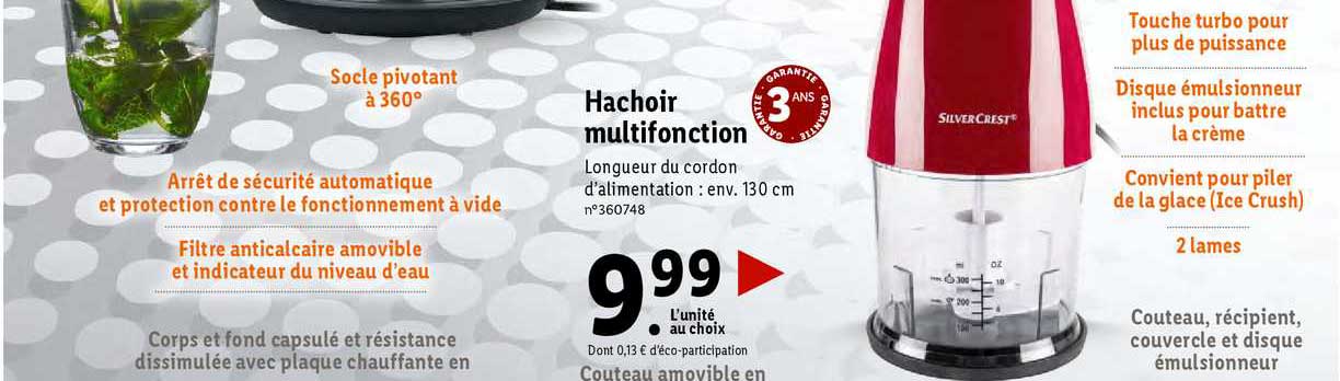 hachoir multifonction silver crest