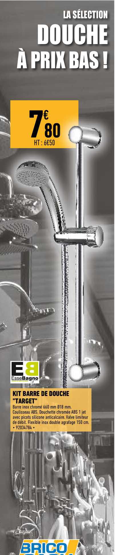 kit barre de douche "target"