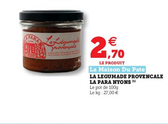 la légumade provençale la para myons la maison du pâté
